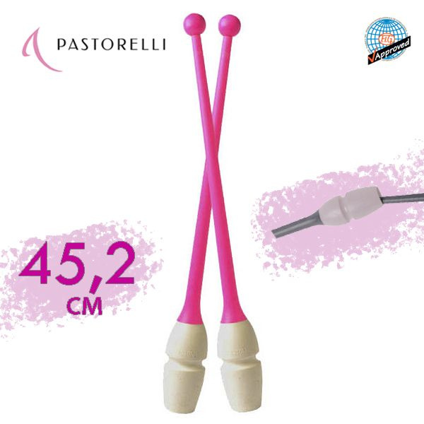 Булавы PASTORELLI 45,2см. 02620 Бело-розовый "MASHA" FIG #1