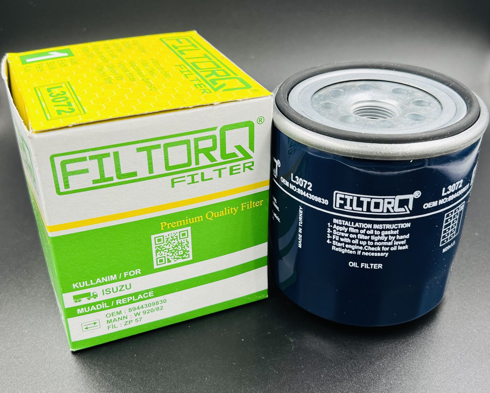 FILTORQ FILTER Фильтр масляный арт. L3072, 1 шт. #1