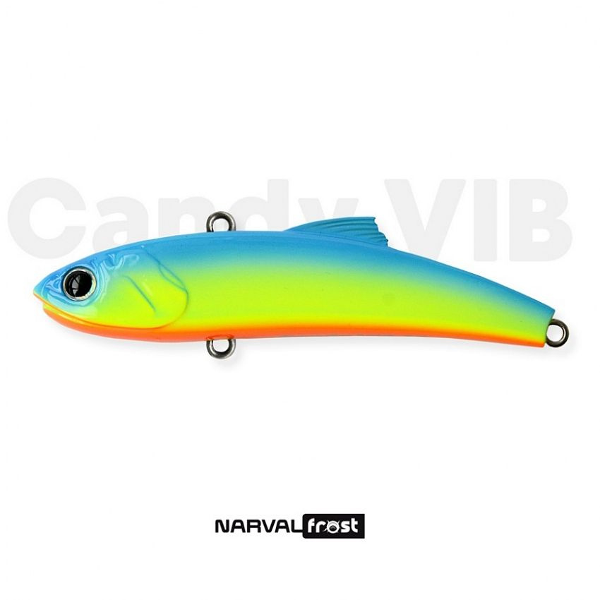 Воблер, виб, раттлин Narval Frost Candy Vib 95mm 32g цв. #004-Blue Back Chartreuse / Ратлин Нарвал Фрост #1