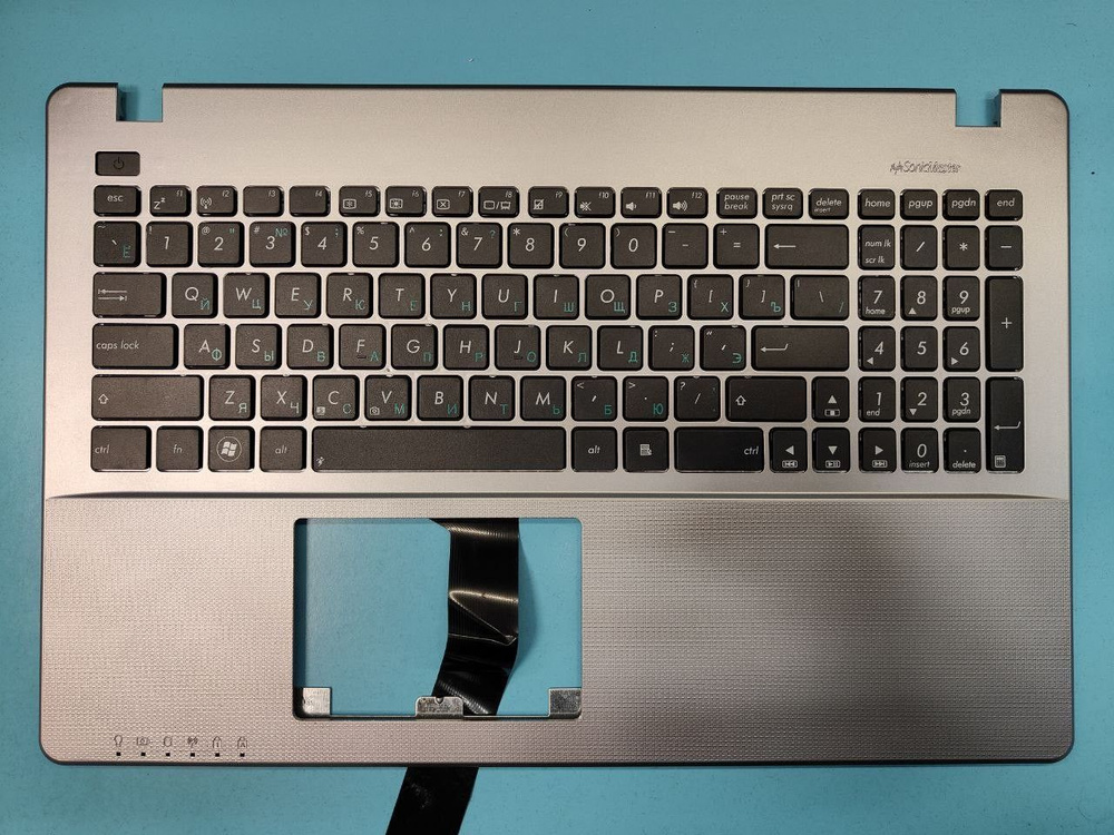 Клавиатура для ноутбука Asus X550 X552 X552VL F550LB F552 K550 F550CC P550CA R510 черная, верхняя панель #1