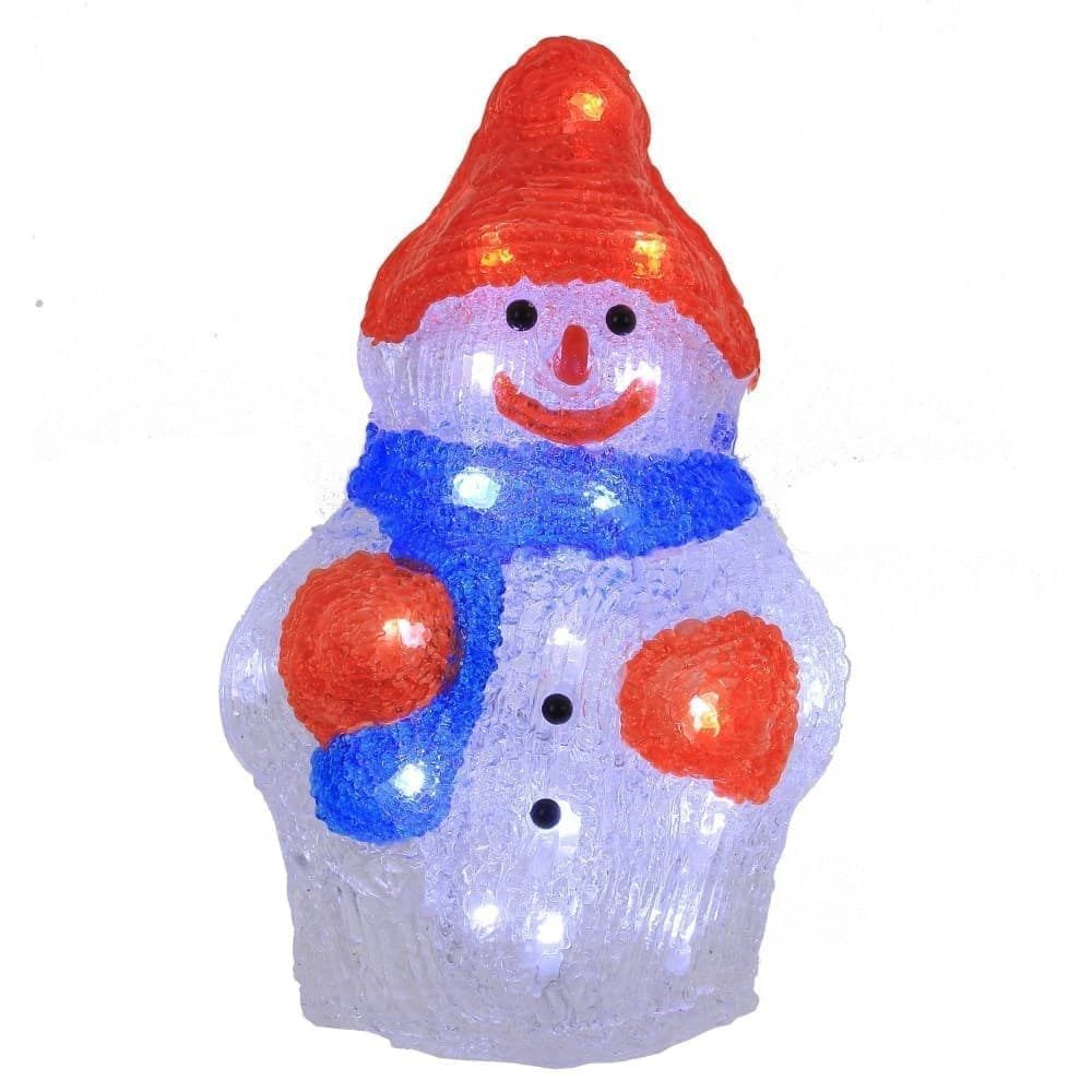 Изделие декоративное "Снеговик" (работает от сети), L12,5 W9 H20,5 см  #1