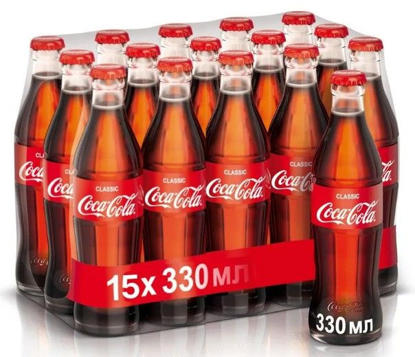 Coca-Cola (Кока-Кола) стекло 0,33л * 15шт., напиток газированный #1