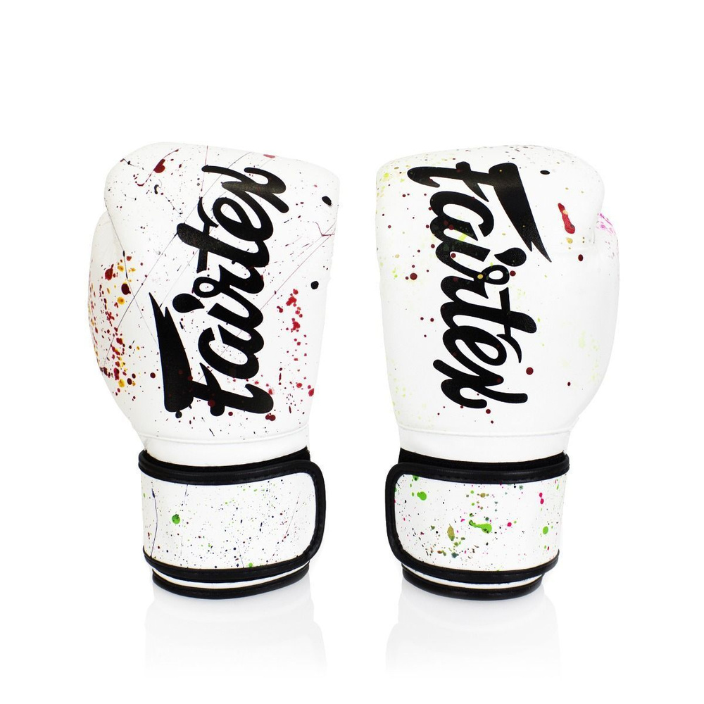 Боксерские перчатки Fairtex BGV14 painter white 10 унций #1