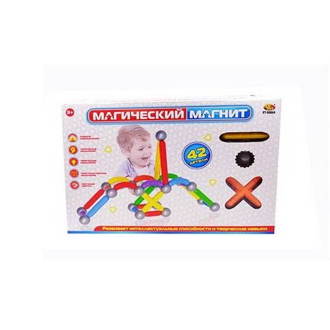 Магнитный конструктор ABtoys "Магический магнит", 42 детали, в коробке  #1