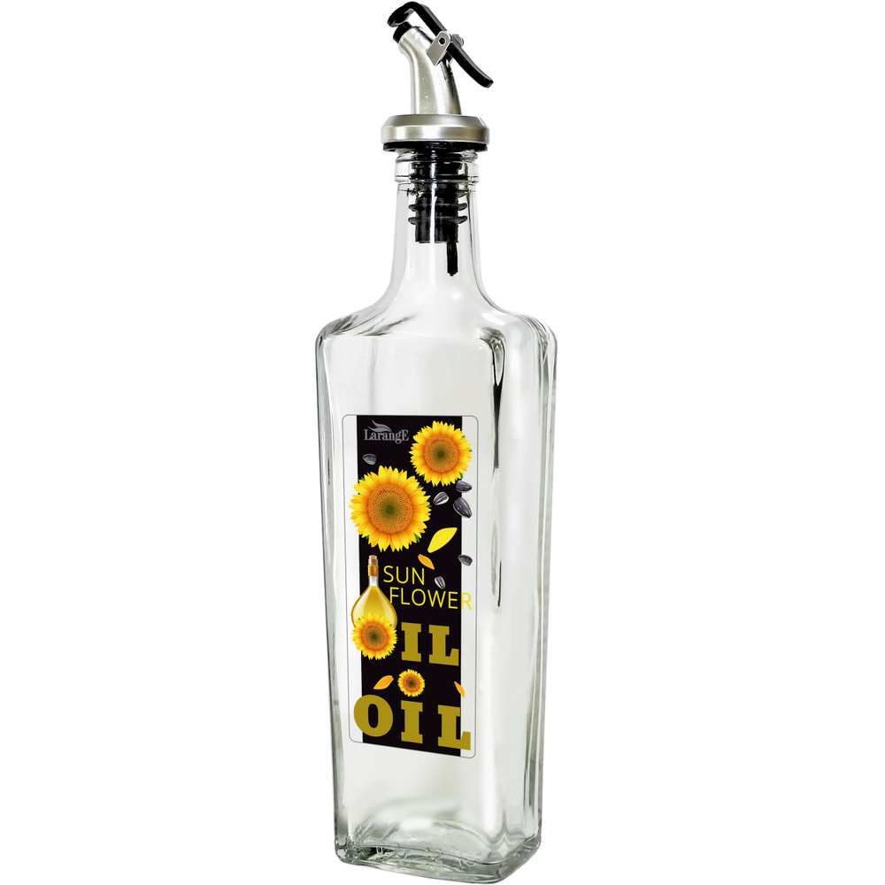 Бутылка для масла, емкости для жидкостей LARANGE с пластиковым дозатором 500 мл  #1