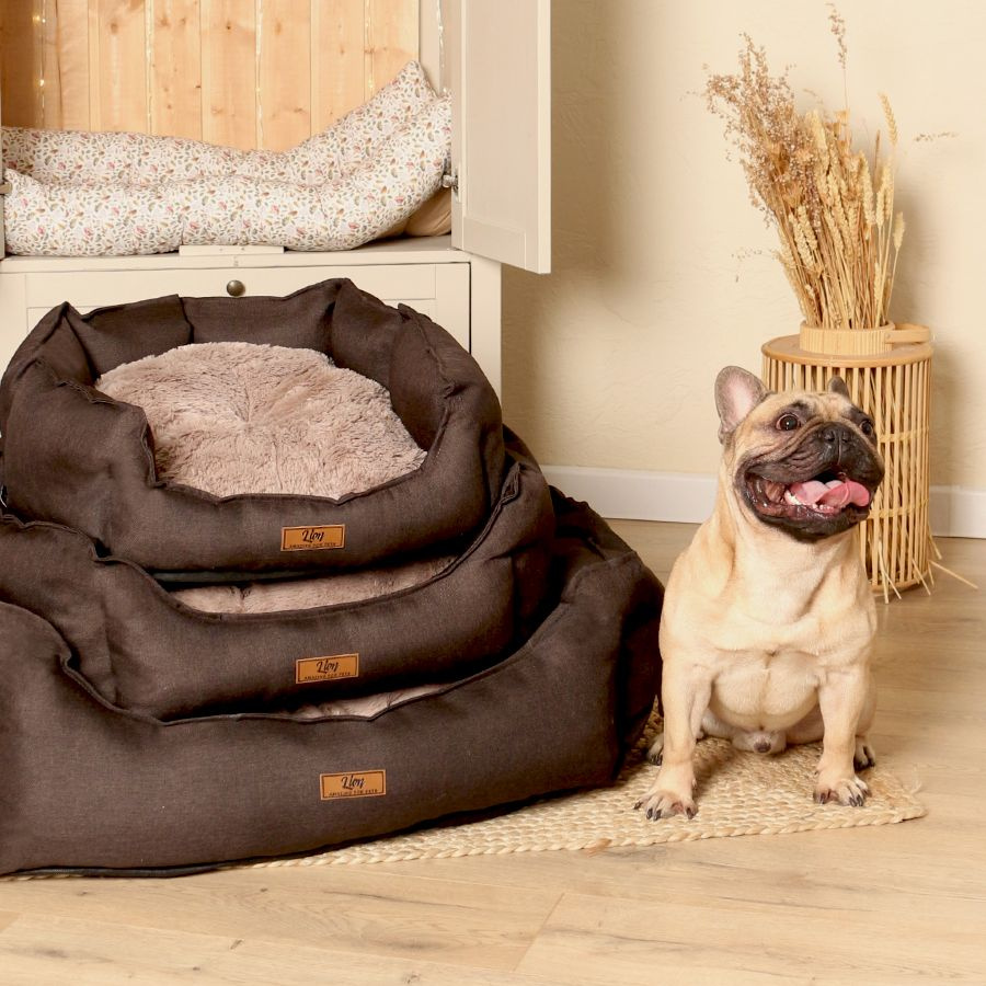 Лежанка для собак крупных пород, большой лежак со съемной подушкой для животных, размер ( 90х70х30 ), #1