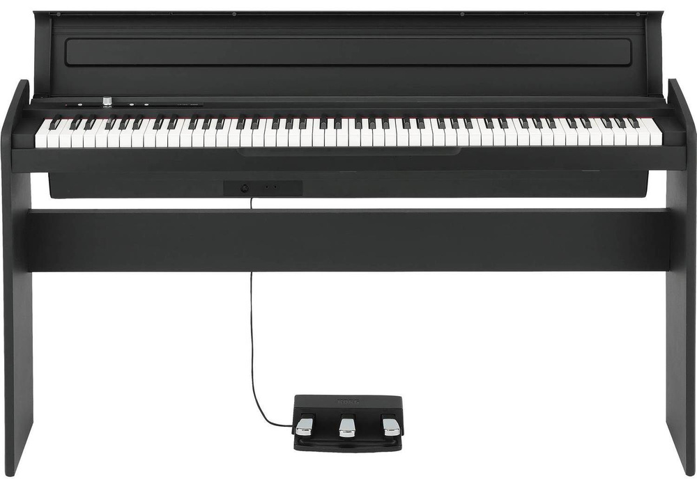 KORG LP-180-BK цифровое пианино, 88 клавиш, 10 тембров, 2 эффекта (реверб и хорус), тройная педаль, стойка #1