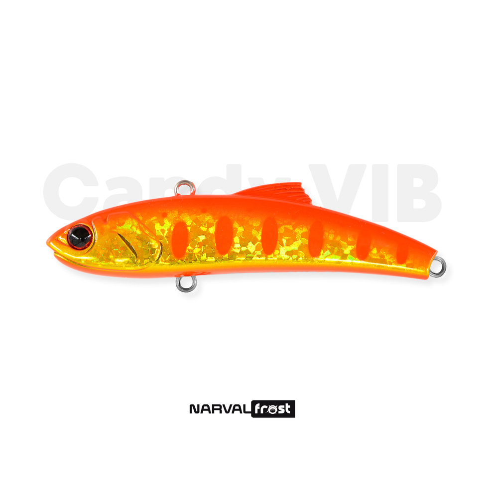 Раттлин Narval Frost Candy Vib 70mm 14g #017-Orange Tiger. виб/приманка на хищника/судак,щука.форель #1