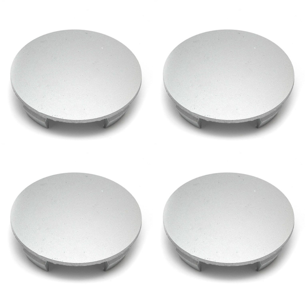 Колпачки на литые диски 60/54/12 мм комплект-4 шт / Заглушки ступицы D-54 пластиковые серебристые без #1