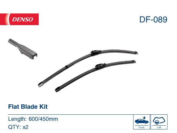 DENSO Комплект бескаркасных щеток стеклоочистителя, арт. DF-089, 60 см + 45 см  #1