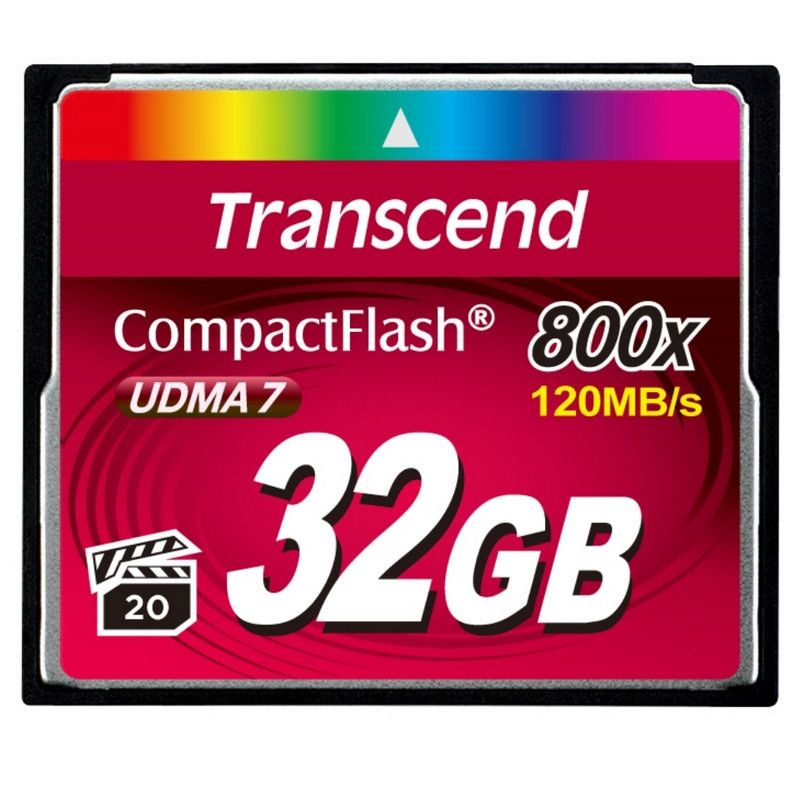 Карта памяти Transcend CompactFlash 800 32Gb UDMA7, TS32GCF800 #1