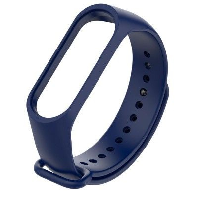 Ремешок силиконовый для Xiaomi Mi Band 5 (Dark-Blue) #1