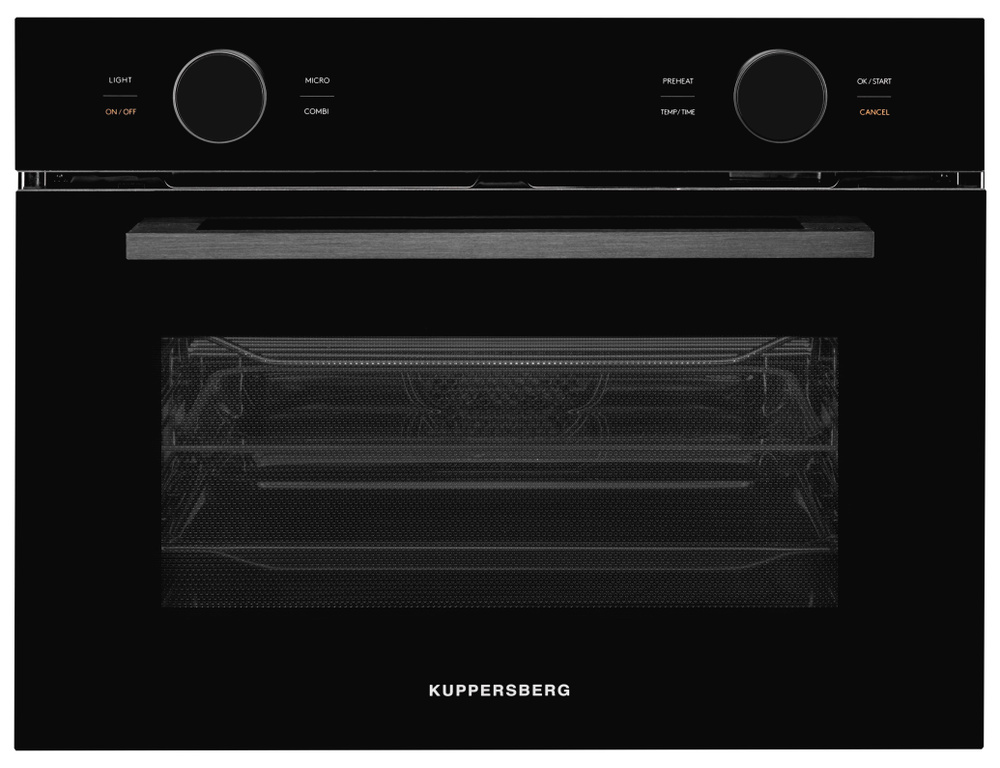 Духовой шкаф электрический встраиваемый с функцией СВЧ Kuppersberg KMW 612 Black  #1