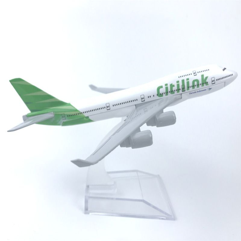 Металлическая модель самолета Boeing 747 Citilink / авиация #1