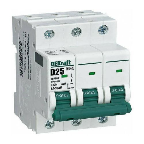 Выключатель автоматический 3P 16А D 6кА ВА-103M 12556DEK Schneider Electric 1шт  #1