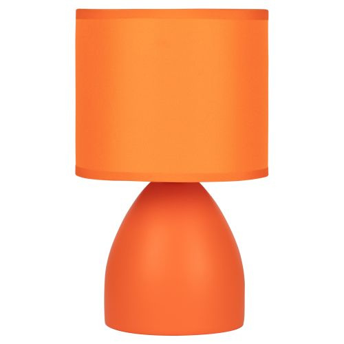 Настольная лампа Rivoli "Надин" 7047-502 1 * Е14 40 Вт керамика оранжевая с абажуром  #1