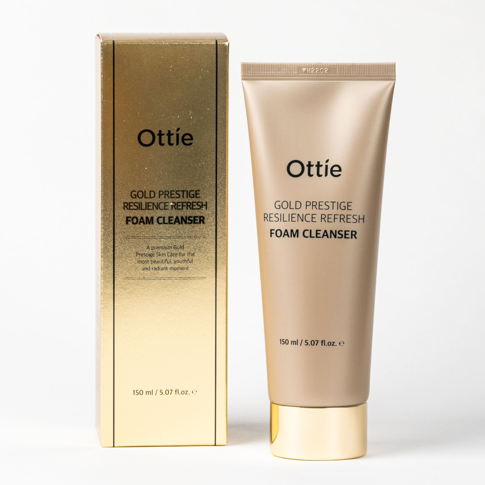 Увлажняющая пенка для упругости кожи Ottie Gold Resilience Refresh Foam Cleanser, 150 мл  #1