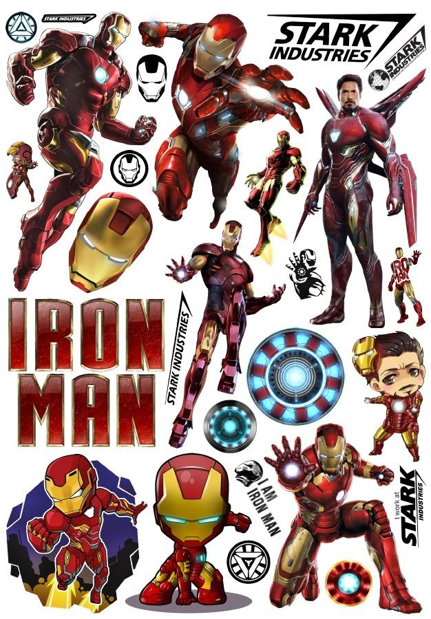 Наклейки Iron Man #1