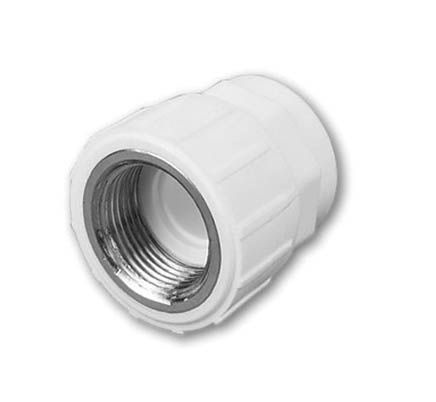 Муфта PP-R комбинированная ВР D20*1/2" Hakan 4300102006021 белый 3 шт #1