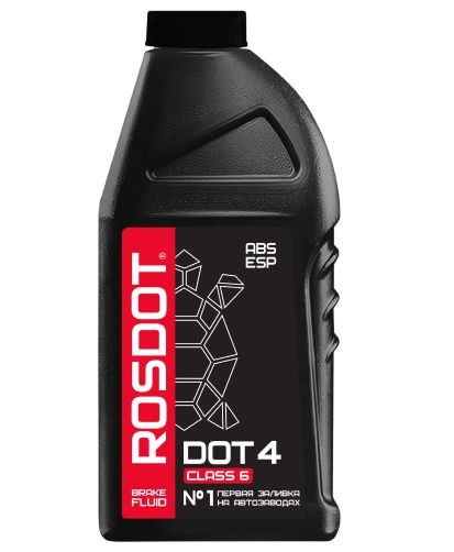 Тормозная жидкость ROSDOT DOT4 Class 6 910г (100% оригинал) 430140002 #1