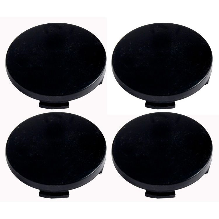 Колпачки на литые диски 55/51/10 мм комплект-4 шт /Заглушки ступицы D-51 черные пластиковые  #1