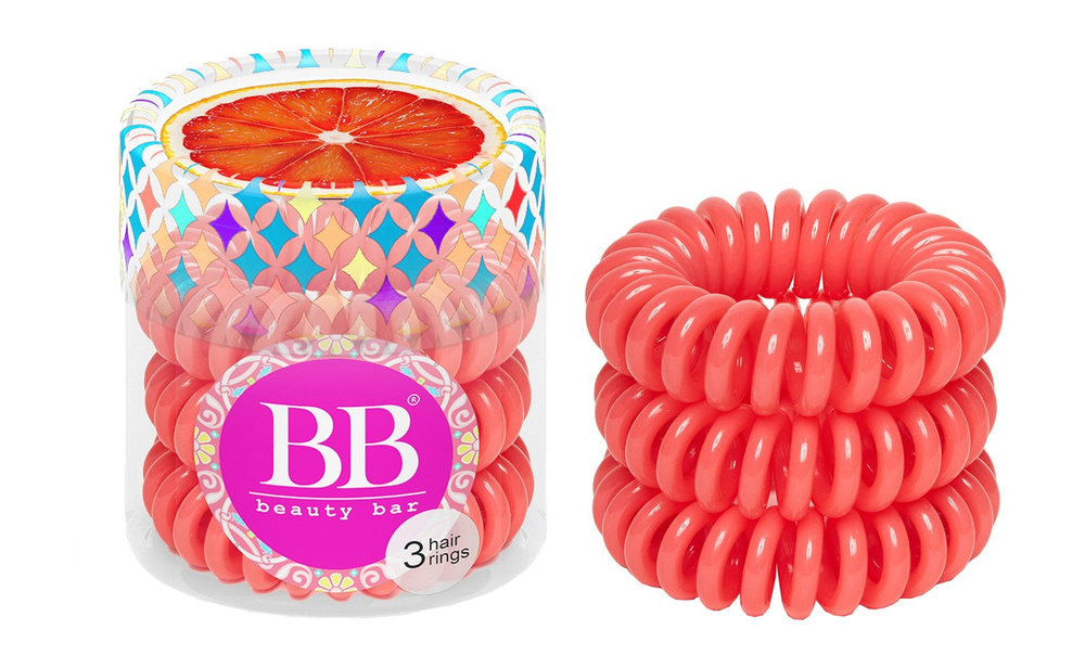 Резинка для волос Beauty Bar Hair-Rings Coral #1