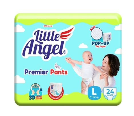 Little Angel Подгузники-трусы Premier, размер L, 9-14 кг, 24 шт #1