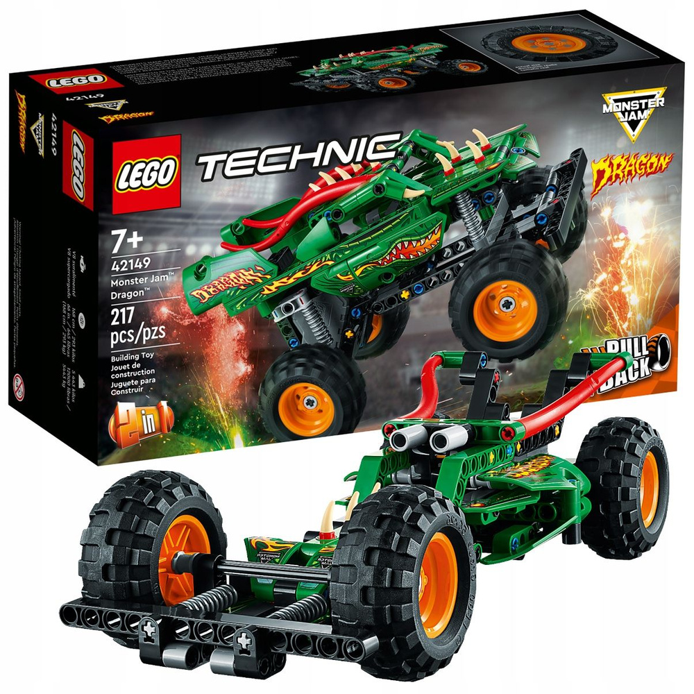 Конструктор LEGO Technic Монстер Джем Дракон, 42149 #1