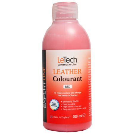 LeTech Expert Line Краска для кожи (Leather Colourant) Red, 200мл #1