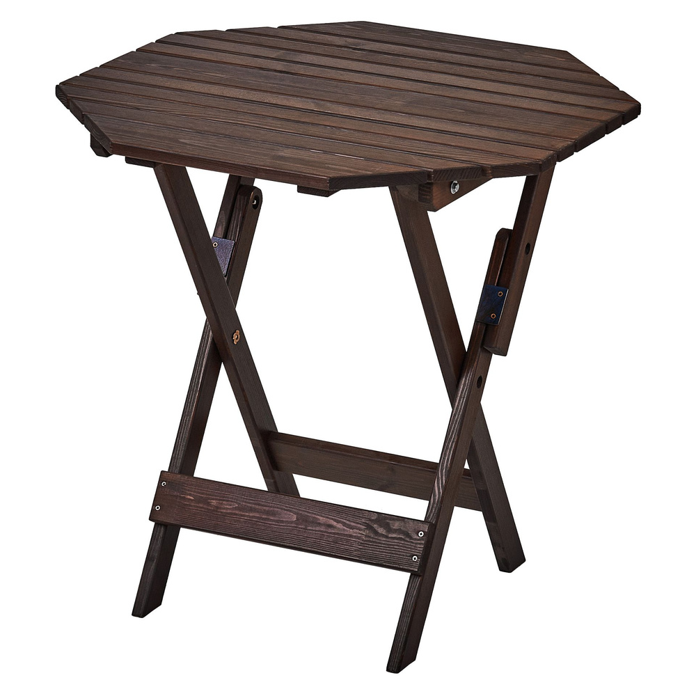 Стол складной, деревянный для сада и дачи, 70*70см, САНСЕТ #1