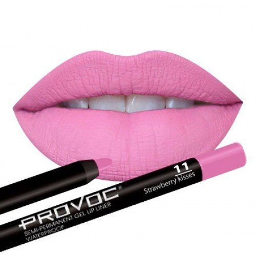 PROVOC, Гелевая подводка в карандаше для губ Lip Liner 11 Strawberry Kisses  #1