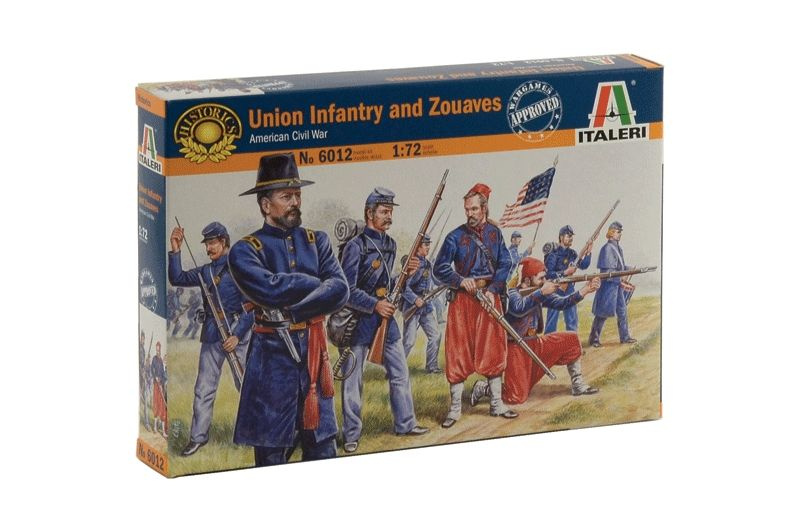 Военно-историческая миниатюра Italeri 6012ИТ Солдатики Union Infantry (American Civil War)  #1