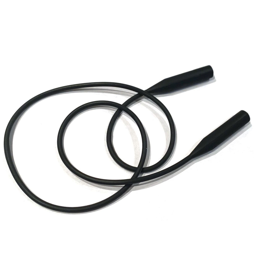 Шнурок держатель для очков силиконовый 50см, цвет черный  #1