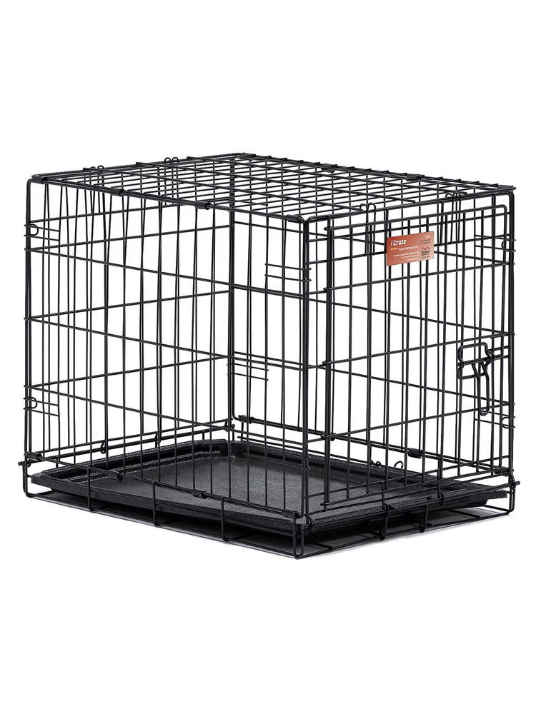 Клетка MidWest iCrate для собак, 1 дверь, черная (61х46х48см) #1