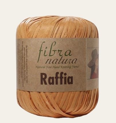 Пряжа Fibra Natura Raffia (116-20 Янтарь), 1 моток/40г, 90м/100% целлюлоза  #1