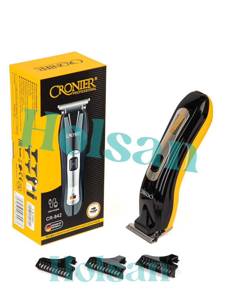 Триммер для стрижки волос / триммер для бороды и окантовки Cronier CR-842  #1
