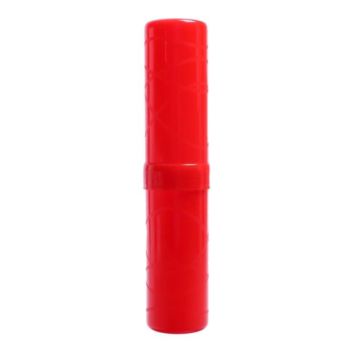 Пенал-тубус 40х195 мм, Calligrata, пластиковый, красный, 7 штук в упаковке  #1