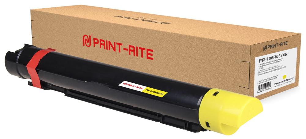 Print-Rite PR-106R03746 картридж лазерный (Xerox 106R03746) желтый 11800 стр  #1