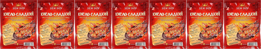 Соус Sen Soy Premium Sweet & Sour кисло-сладкий, комплект: 7 упаковок по 120 г  #1