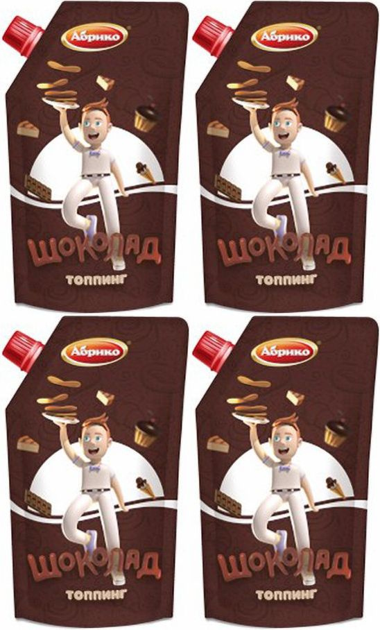 Топпинг Абрико Шоколад, комплект: 4 упаковки по 270 мл #1