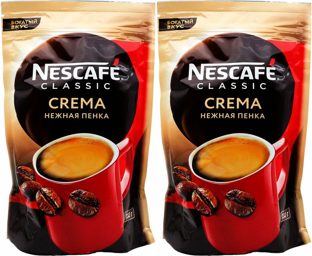 Кофе Nescafe Classic Crema, комплект: 2 упаковки по 120 г #1