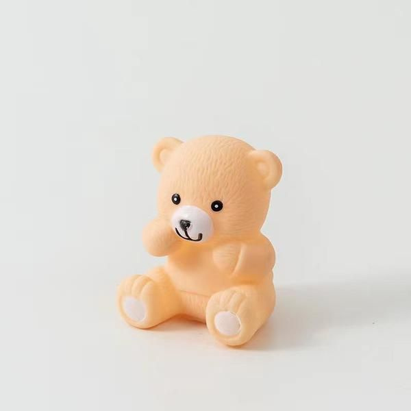 Мочалка-шар для тела полипропиленовая детская "Baby Boom - Мишка", цвет оранжевый, диаметр11см  #1