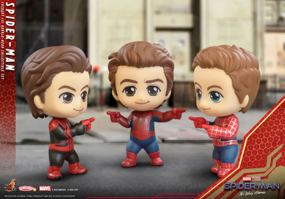 Фигурка Spider-Man: No Way Home - Spider-Man Cosbaby (Set of 3) #1