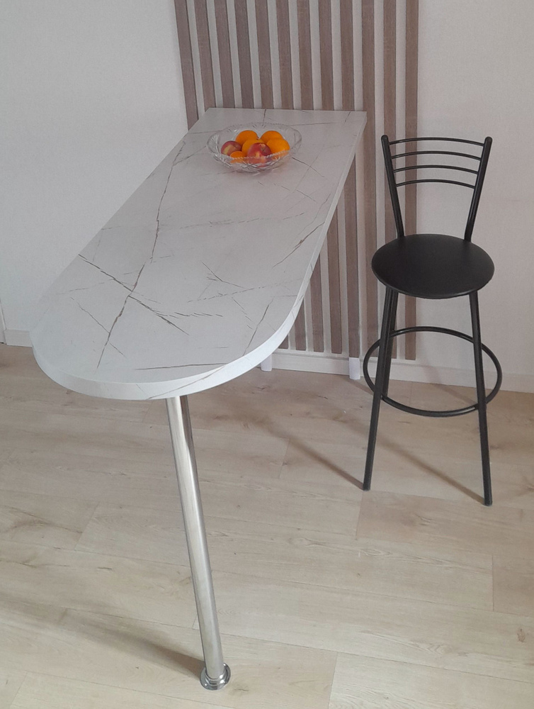 SVP-mebel Барный стол  БС-1 Белый каспий, 110х58х110 см #1