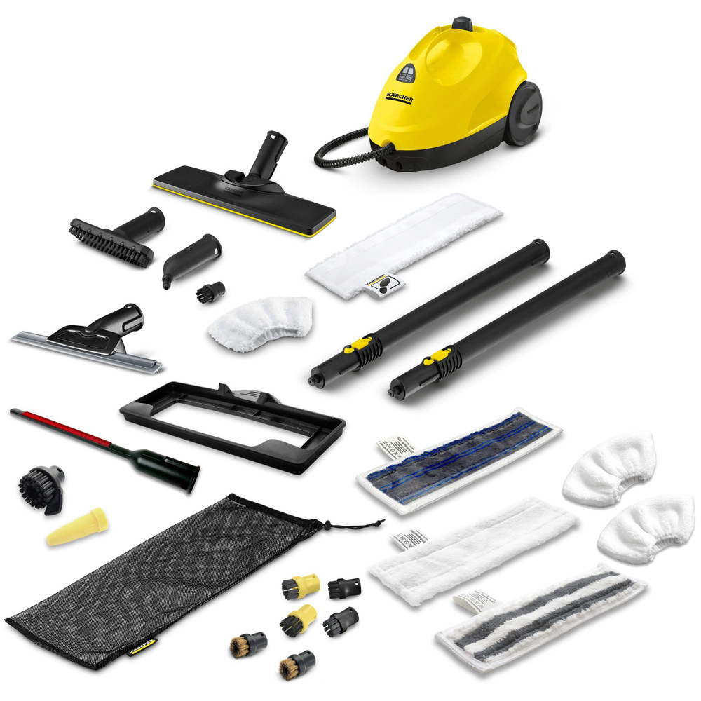 Пароочиститель Karcher SC 2 EasyFix + аксессуары VELER: насадки для окон, для текстиля и чистки ковра, #1