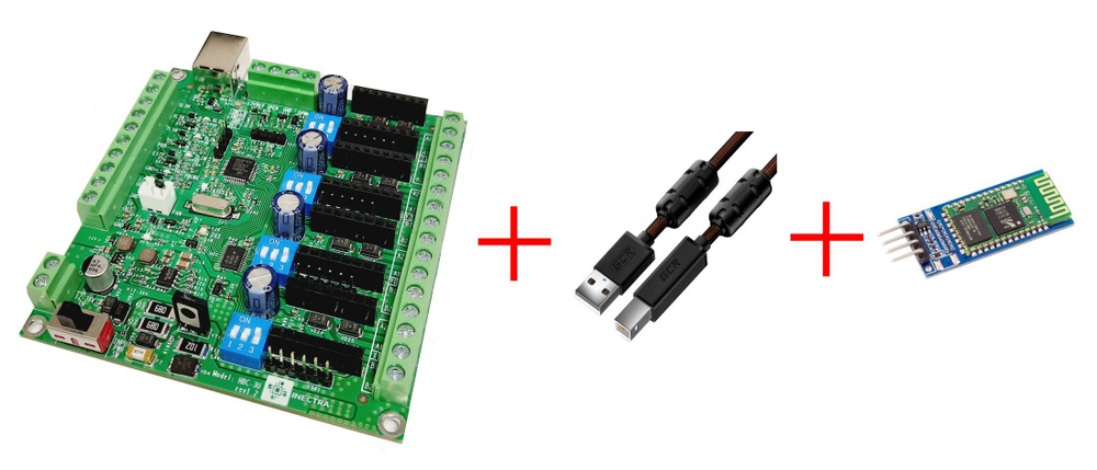 Электроника для ЧПУ Inectra Контроллер HBC-3U + USB-кабель 1.5м + Bluetooth-модуль  #1