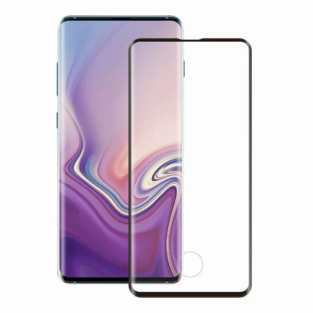 Защитное стекло 5d для Samsung Galaxy S10, SM G973fd, черное, с изогнутыми краями, 1 шт.  #1