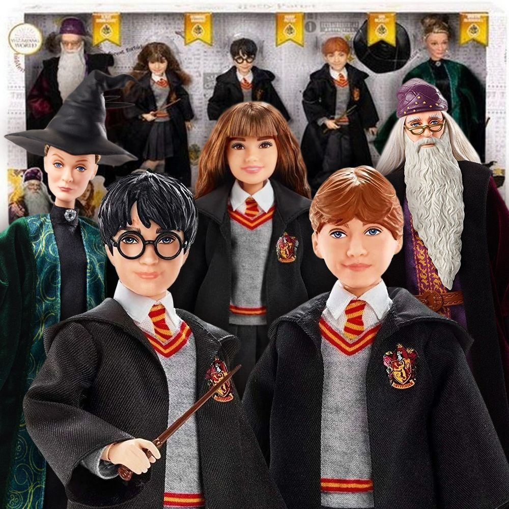 Набор из 5 кукол Гарри Поттер (Mattel Harry Potter Wizarding World 5-Pack Doll)  #1