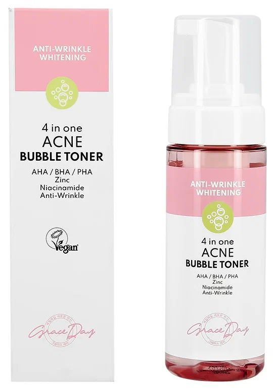 Grace Day Пузырьковый тонер против прыщей 4 in 1 acne bubble toner, 150мл  #1