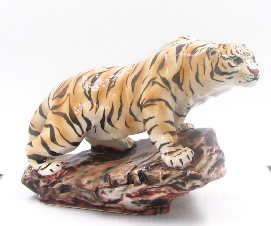 Тигр бенгальский Фарфоровая статуэтка #1
